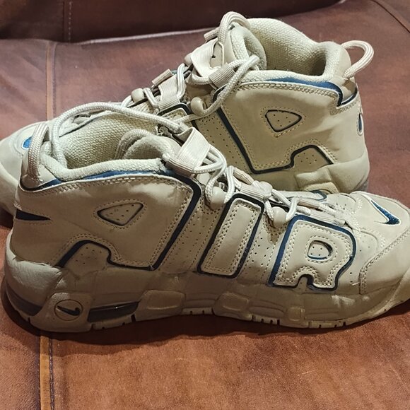 Size 7 - Nike Air More Uptempo GS Limestone Brown Junior Kids Women DQ6200-200 main image 5